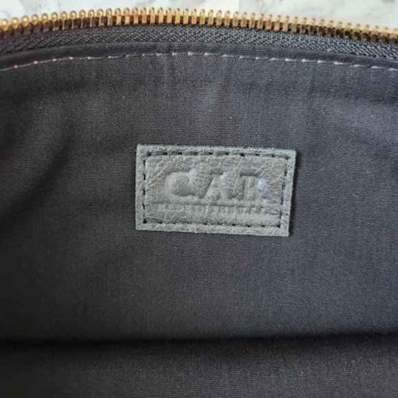 Cabi Metallic Pink Leather Clutch Bag Purse Medium Size - Picture 4 of 4